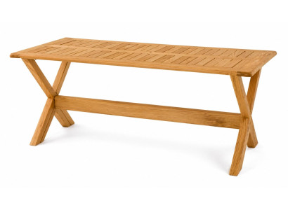 Gartencouchtisch Modern Naturholz Elegant Rechteckig Robust Terrasse