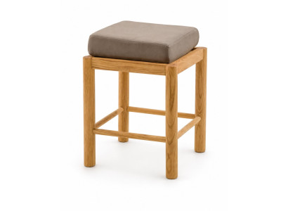 Gartenhocker Modern Eiche Natur Beige Stilvoll Holz Elegant Terrasse