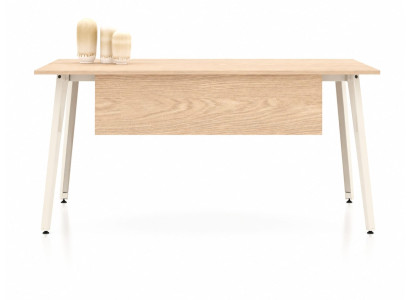 Schreibtisch Büro Home Office Holzoptik Stabil Modern beige