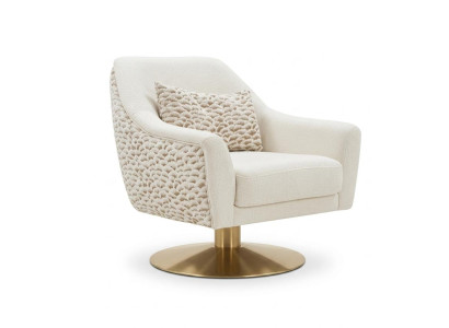 Moderner Sessel Designersessel Luxus Drehsessel Beige Komfort