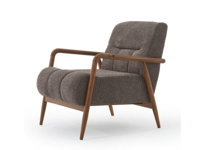 Sessel Moderner Stil Grau Bequem Stilvoll Minimalistisch Luxuriöse