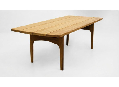Beiger Designer Esstisch Exklusive Holztische Edler Gartentisch