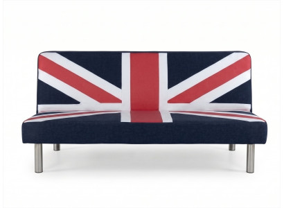 Union Jack Polstersofa 3-Sitzer British Style Retro Modern Dunkelblau