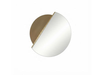 Moderner Beige Wandspiegel Holz Glas Design Spiegel Luxus