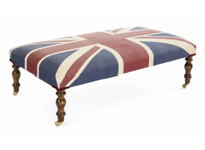 Union Jack Polsterbank British Style Vintage Retro Sitzbank Design