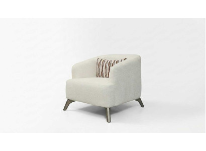 Sessel Modern Beige Bequem Polstersessel Lounge Clubsessel