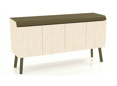 Modernes Sideboard Beige Holz Wohnzimmer Stauraum