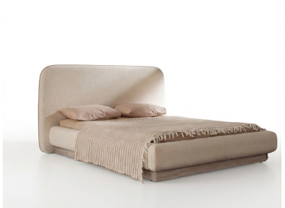 Bett Beige Modern Edel Polsterbett Doppelbett Ehebett Schlafbett