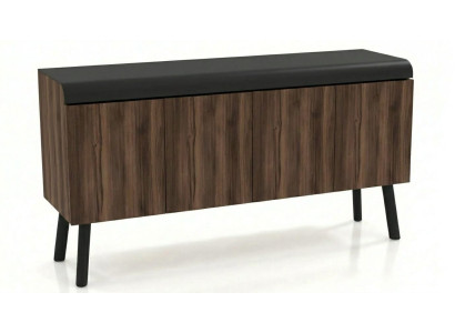 Modernes Sideboard in Holzoptik mit schwarzen Beinen Stauraum