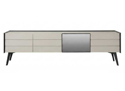 Lowboard Tvboard Spiegel Beige Modern Edel Tvboard Fernsehtisch