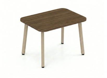Couchtisch Holz Metall Braun Modern Beistelltisch Wohnzimmer