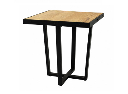 Couchtisch Holz Metallgestell Modernes Design Natürliches Finish