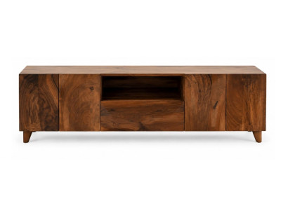 Massivholz TV-Lowboard Anrichte Nussbaum Optik Edles Wohnzimmermöbel