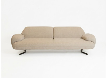 Sofa 3-Sitzer Modern Beige Bequem Couch Polstersofa Wohnzimmer