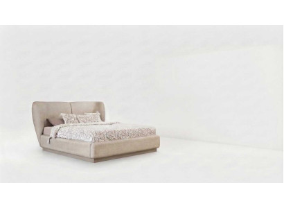 Modernes Polsterbett Beige Doppelbett Schlafzimmer Bettgestell