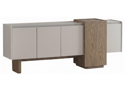 Moderner Grauer Sideboard Holz Esszimmer Set Kommode Luxus elegant