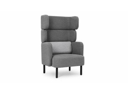 Zweistufiger Textilsessel Polstersessel Wohnzimmer Modern Elegant