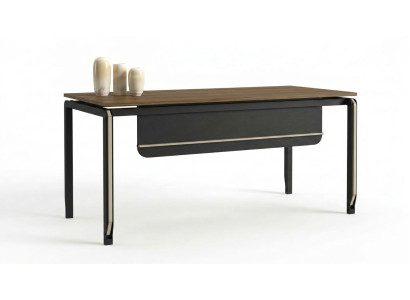 Moderner Schreibtisch Braun Holz Büro Homeoffice Arbeitsplatz
