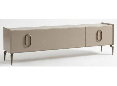 Exklusives TV Lowboard Beige Modern Sideboard Mediaschrank TV Möbel