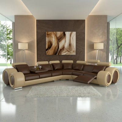Our excellent large L-shaped designer sofa for stylish living