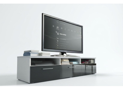 A stylish wooden TV cabinet for your living room in a modern style.