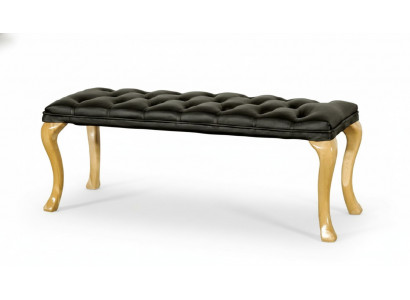 Chair Lounge Chesterfield Liege Seat Stool Leather Textile 50x50x45 / 120x40x45