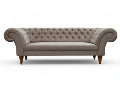 Chesterfield sofa couch fabric sofa set textile 3-seater new made in EU.