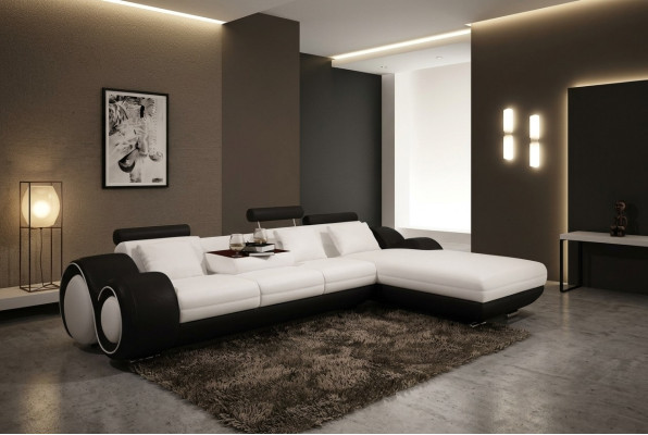 Edersofa Couch U-Shape Living Landscape Corner Sofa Set Design Modern