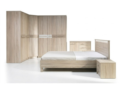 Complete bed wardrobe bedroom set wardrobe bed dresser - Cremona 3