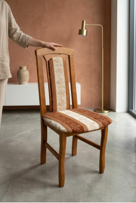 Solid Wood Chair Dining Room Chair Designer Textile Chair Chairs Dining Room Chairs K34