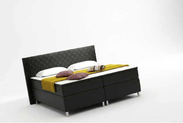 Boxspring bed Box Hotel bed with visco & mattress leather bed beds double bed K3