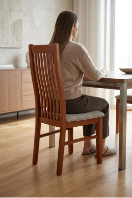 Solid wood chair dining chair designer leather chair chairs dining chairs K14