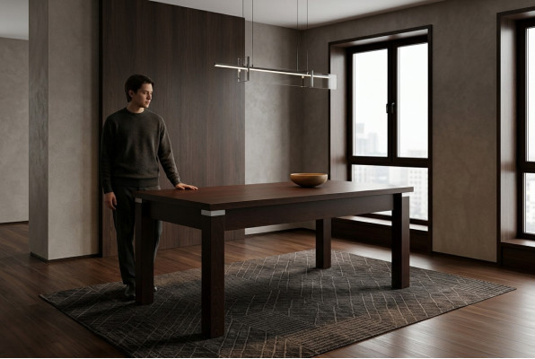 Dining table wooden tables luxury for dining room 80x160 cm extendable 80x200 cm