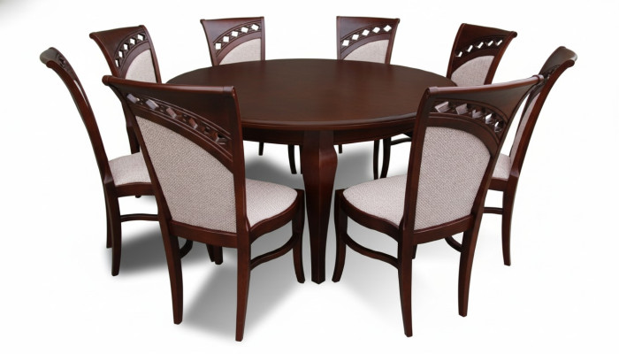 Dining table + 8 chairs dining room set dining group round round table tables new