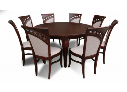 Dining table + 8 chairs dining room set dining group round round table tables new