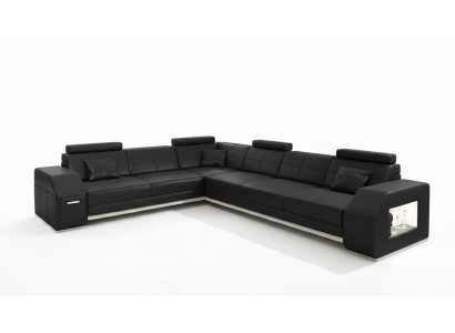 Leather sofa couch suite 3+2+1 seater set design modern sofa