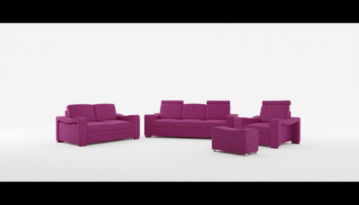 Upholstered Fabric Sofa Set Couch Sofa Suite Fabric Sofa 3+2+1 Living Room Set