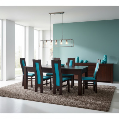 Dining table + 6 chairs dining room chair set dining group modern table tables new