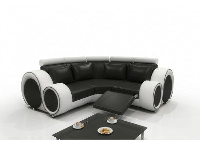 Corner sofa Couch BERX Upholstered Living Area Leather Corner Sofas Suite L Shape