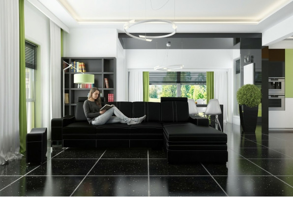 LEATHER SOFA LIVING LANDSCAPE CORNER SOFA NEW SUITE SOFA XXL LEATHER COUCH LEATHER CORNER SOFA!