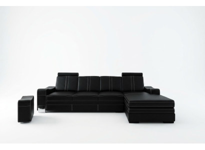 LEATHER SOFA LIVING LANDSCAPE CORNER SOFA NEW SUITE SOFA XXL LEATHER COUCH LEATHER CORNER SOFA!