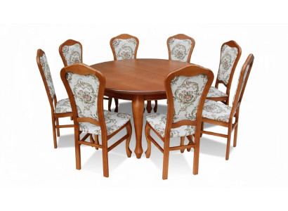 Dining Table & 8x Chairs Dining Room Set Dining Group Classic Table Chair Tables