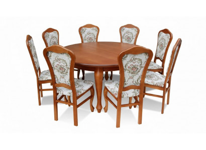 Dining Table & 8x Chairs Dining Room Set Dining Group Classic Table Chair Tables