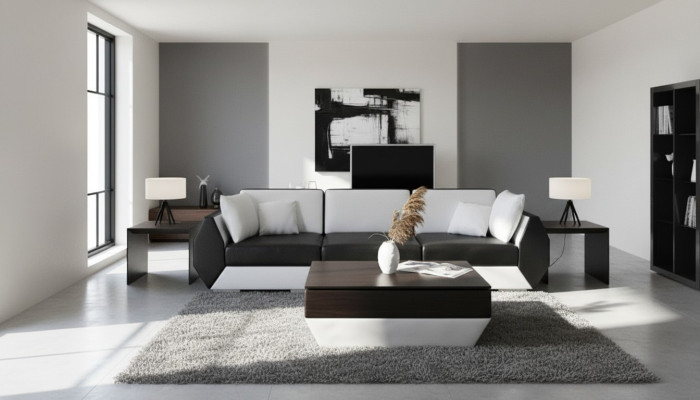 Leather sofa couch living landscape 3+3 seater suite design modern