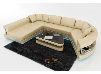 Sofa Leather Sofa Couch Living Area Corner Sofa Corner Suite Design Modern