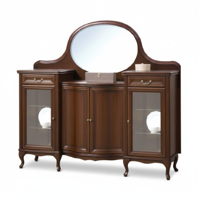 Classic Antique Wood Standing Mirror Model W-NL-Kr Add-on Mirror