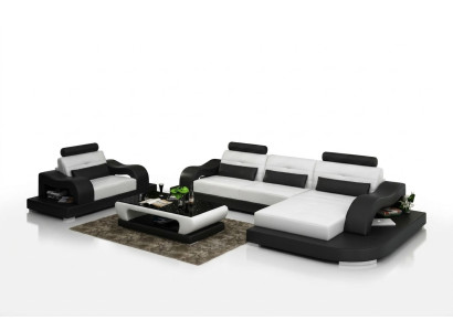 Leather sofa couch living landscape corner sofa corner armchair design modern sofa G8005E