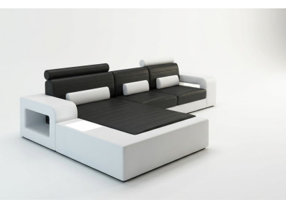 LEATHER *MOD H2209 BETA* CORNER SOFA SET LEATHER COUCH NEW SOFA SET CORNER SOFA