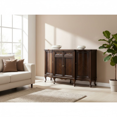 Classic Chest of Drawers Dresser Sideboard Antique Style Cabinet Wood Model