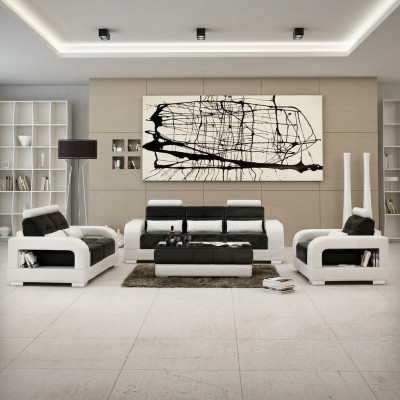 Designer set, sofa set, upholstered couch, sofa, upholstered suite, new H2209